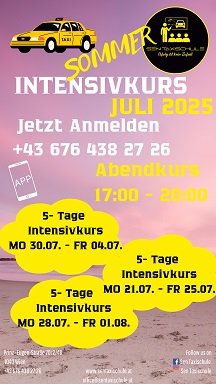 Taxikurs Juli 2025